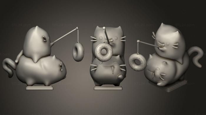 Игрушки (Кошки, TOYS_0827) 3D модель для ЧПУ станка